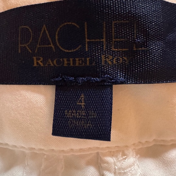 RACHEL Rachel Roy Striped Lace Sleeve Blazer Size 6 - Matching Lace Pants Size 4 - Picture 9 of 9